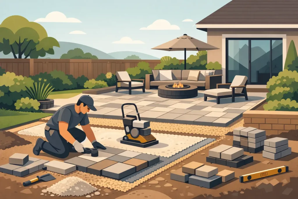 Read more about the article Backyard Paver Patio Installation That Lasts