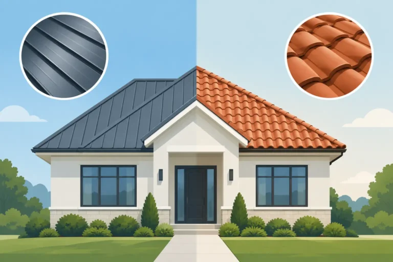 Read more about the article Metal Versus Tile Roofing: Which Fits Your Home?
